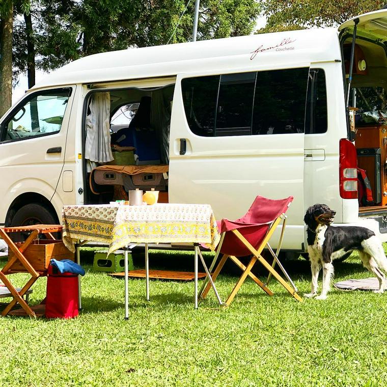 愛犬とキャンピングカーで旅行しよう 人気のハイエースや軽などの仕様や注意点など ペトコト