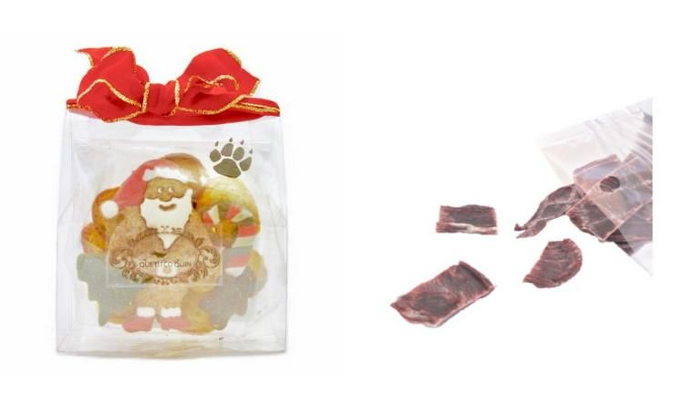QUETITCO QUIN(ケティコキャン)の犬用クリスマスクッキーと猫用鹿ジャーキー