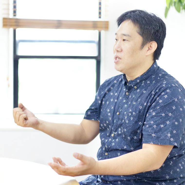 今本先生の横顔