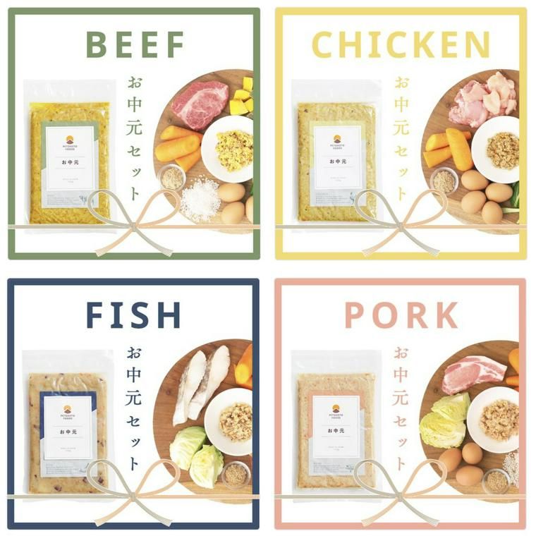 4種類のPETOKOTO FOODS