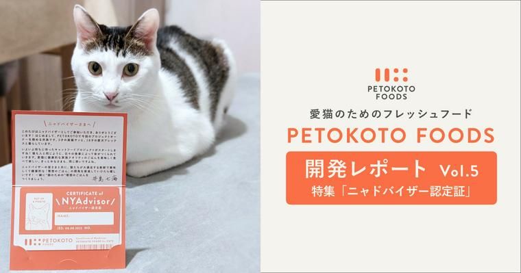 【開発レポートVol.5】PETOKOTOデザイナー謹製「ニャドバイザー認定証」お届けしました。