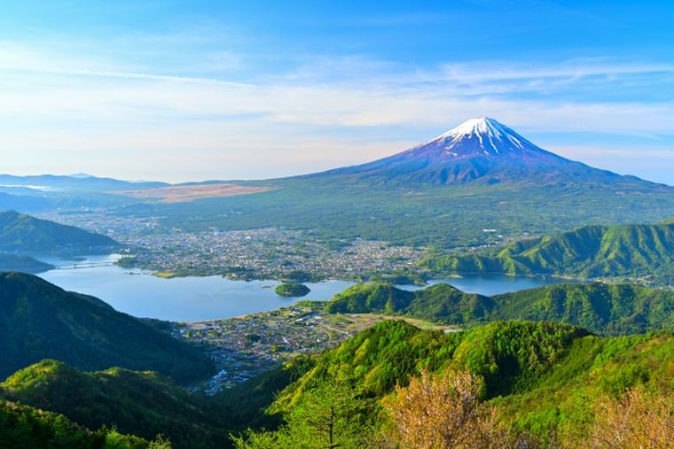 山梨側から見た富士山