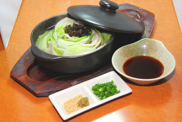 白菜入りの鍋
